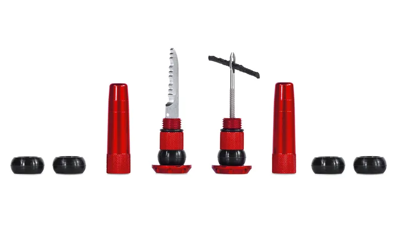 Muc-Off Stealth Tubeless Puncture Repair Plugs - Red - Bar End Storage